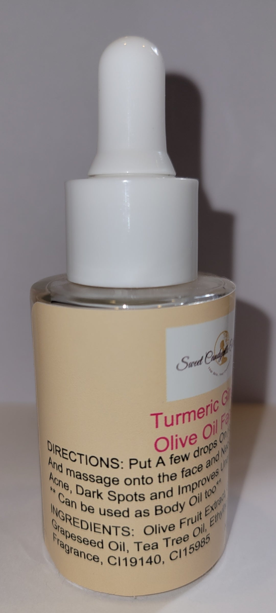 Turmeric Ginger + Olive Face Oil For Dark spots