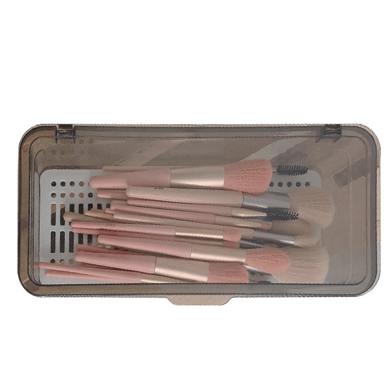 Simple Makeup Brush Storage Box With Lid Dustproof