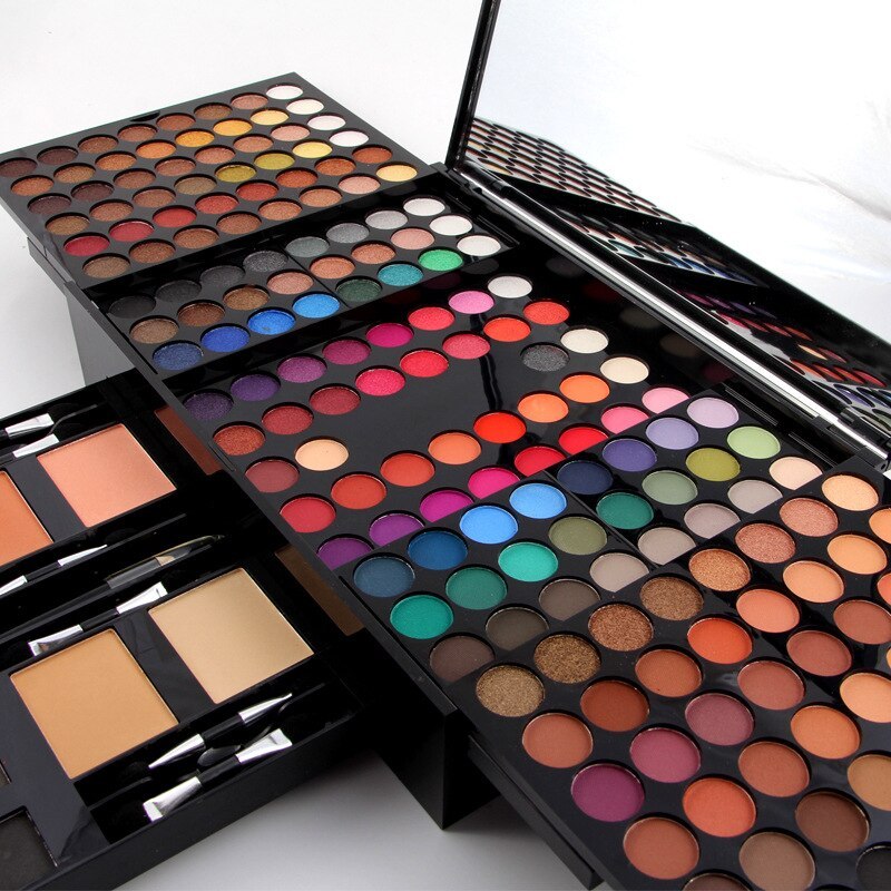 180 Colors Eyes Shadow Blush Set Personalized Piano-shaped Makeup Palette Box