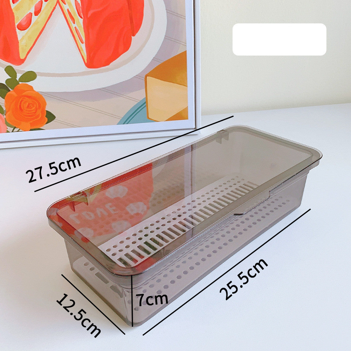 Simple Makeup Brush Storage Box With Lid Dustproof