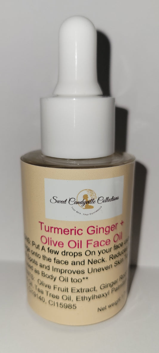 Turmeric Ginger + Olive Face Oil For Dark spots